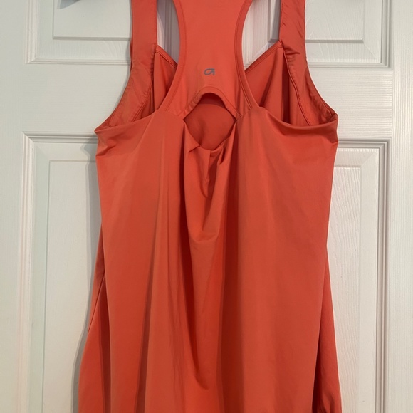 Gap Women's Large Workout Top, Salmon/ Racerback, Tank, Adjustable Bottom Hem - Picture 5 of 6